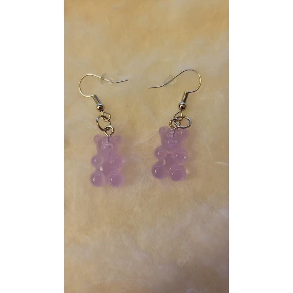 Light Purple Gummy Bear Earrings